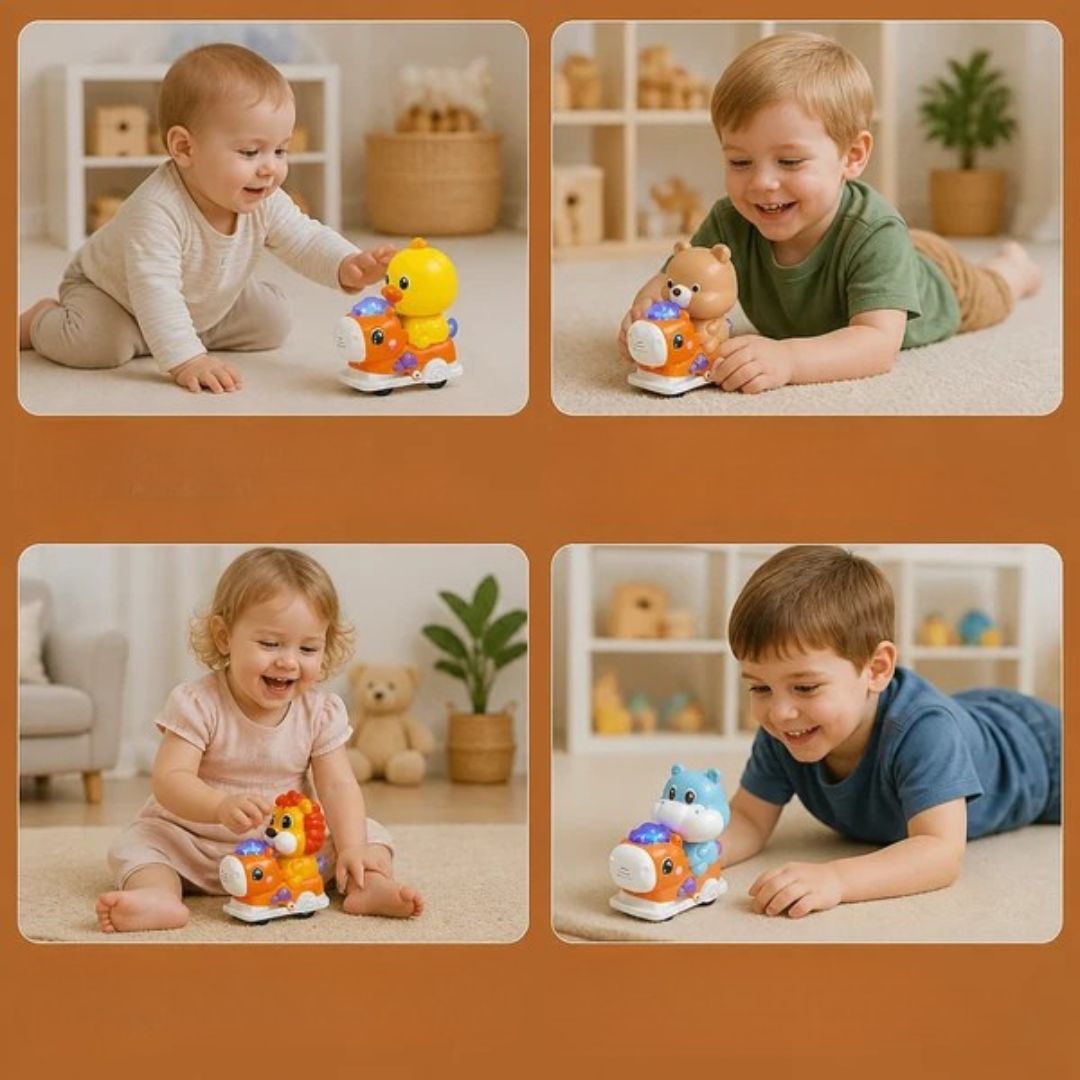 SchaukelFreund - Interaktives Tier-Schaukelspielzeug für Kinder