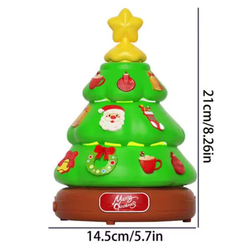 Musikalischer Weihnachtsbaum mit Seifenblasen