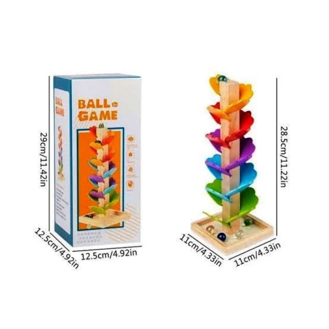 Montessori Murmel Turm aus Holz