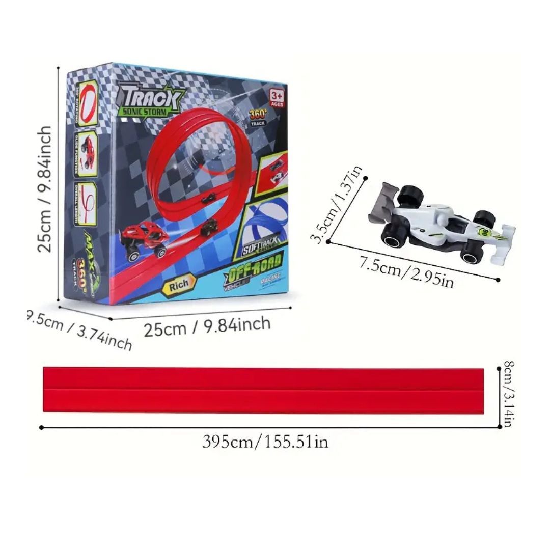 FlexRace - Flexible Rennstrecke inkl. 4 Autos