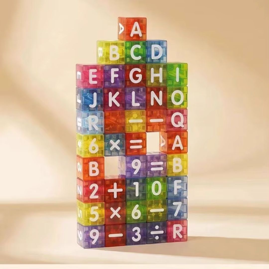AlphaWürfel - Magnetisches Buchstaben- & Zahlen-Lernset für Kinder