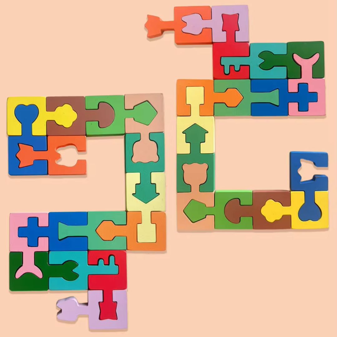 FormenBau - Montessori-Legepuzzle