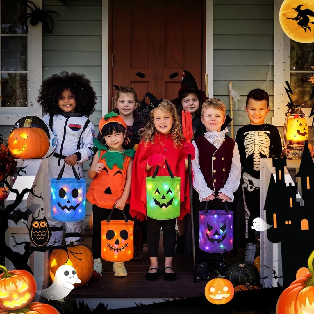 GruselTüte - Leuchtende Halloween Süßigkeitentasche