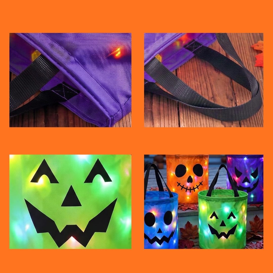 GruselTüte - Leuchtende Halloween Süßigkeitentasche