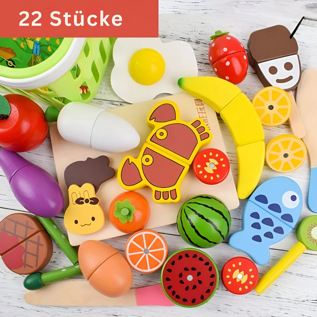 Montessori Holz Schneide Set