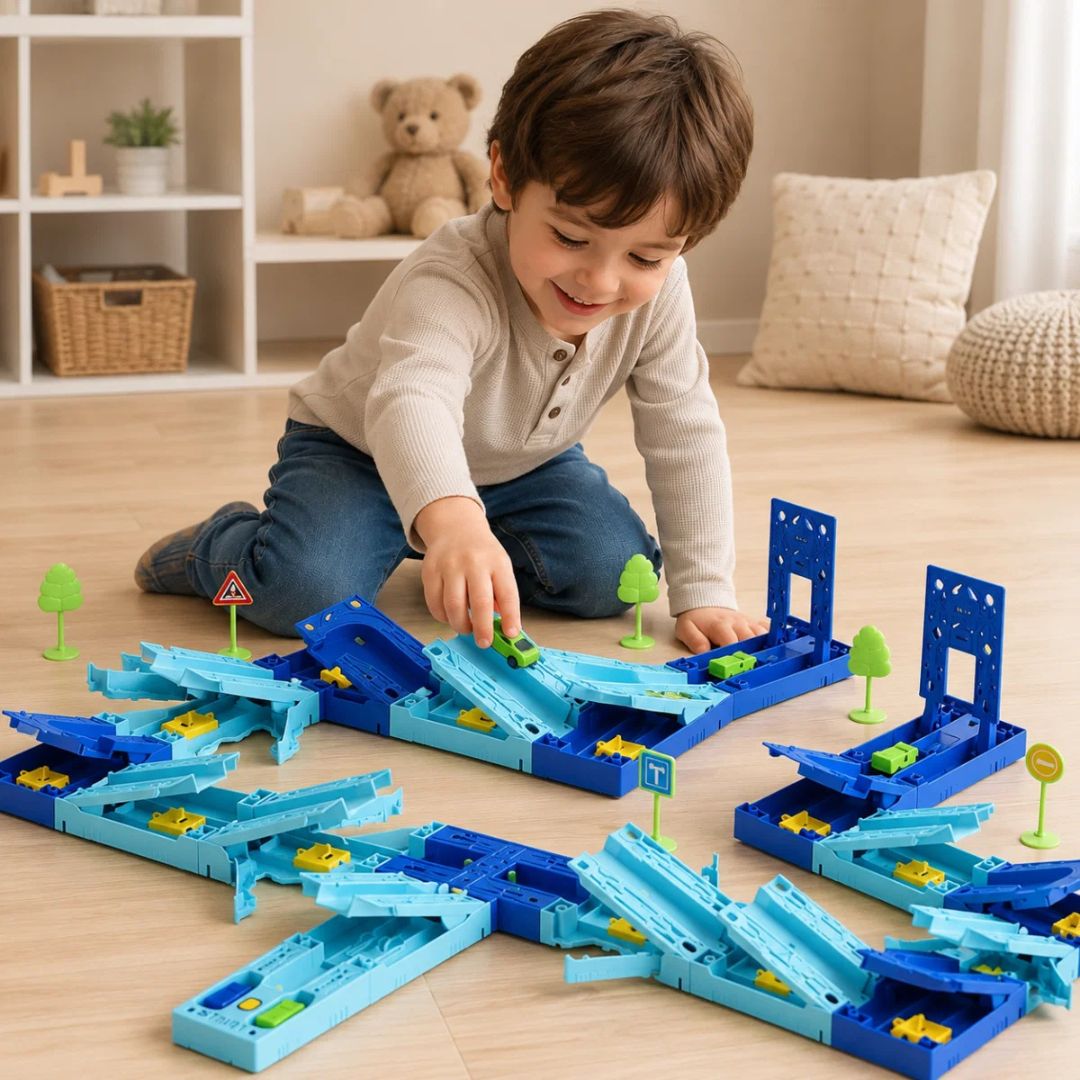 GravityRacer - Bau- & Rennstrecken-Set