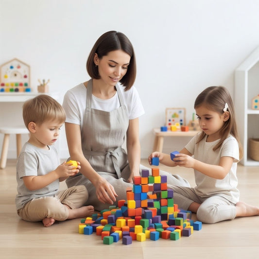 HolzWürfel - Kreatives Konstruktionsset für Kinder