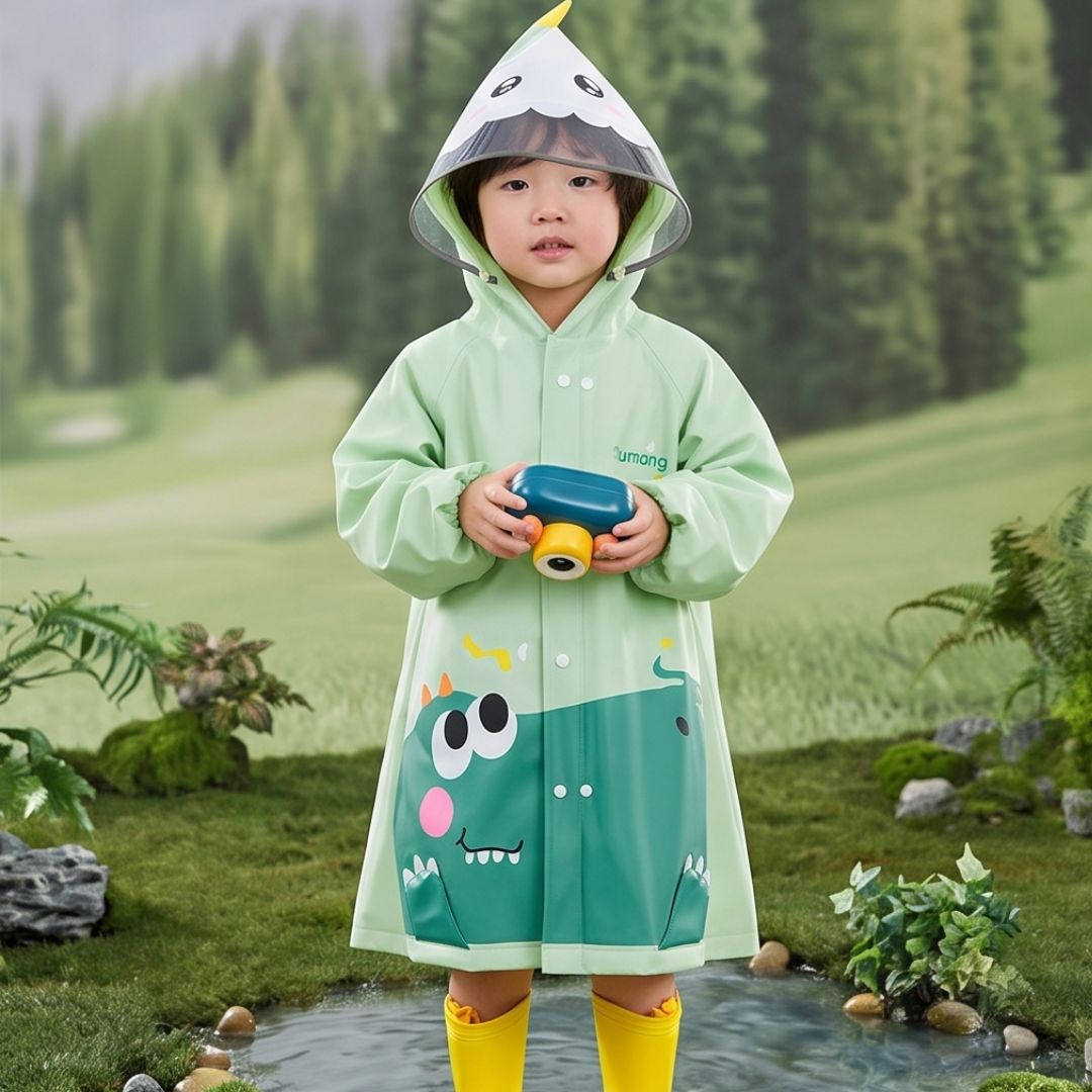 Tierische Kinder Regenjacke mit Wasserabweisung