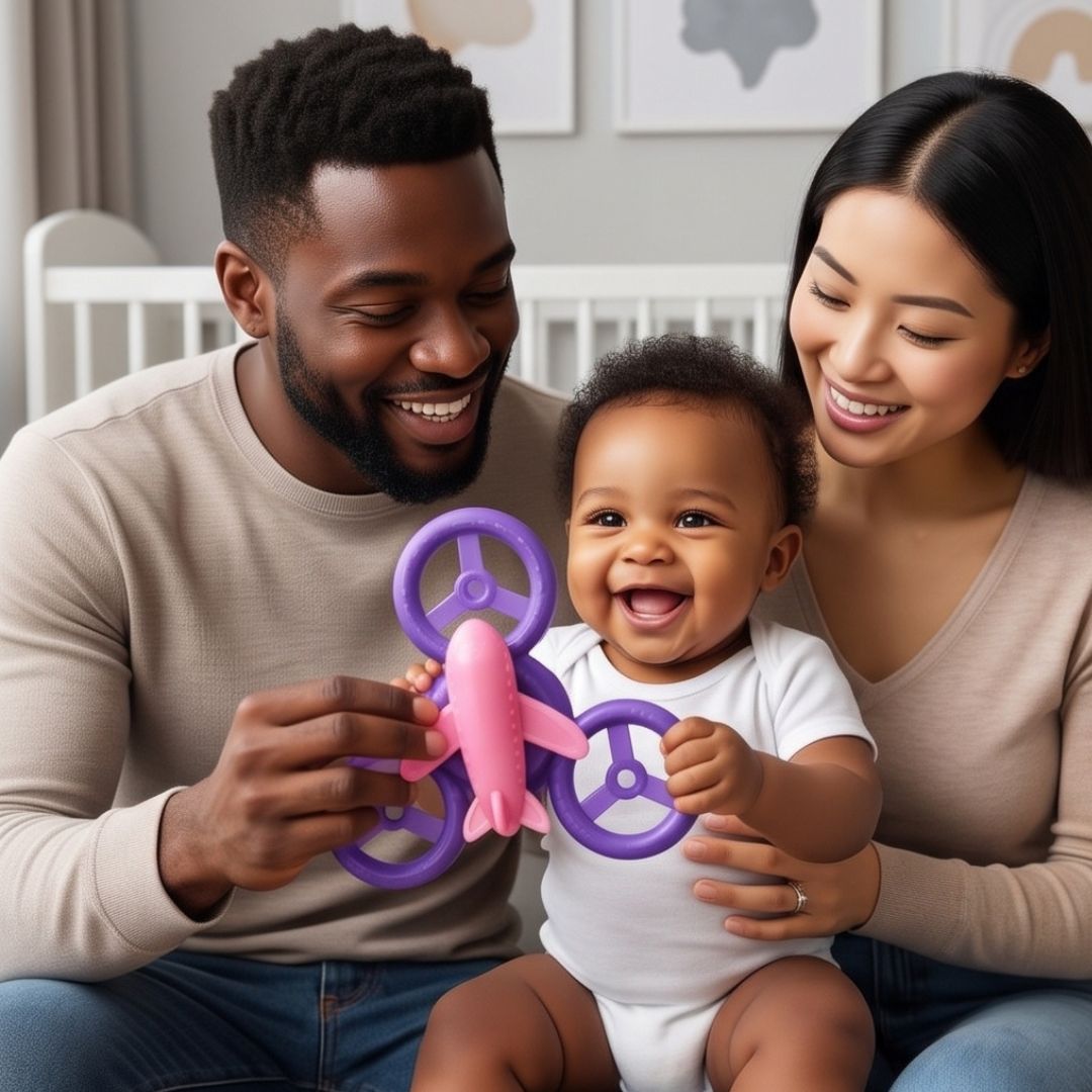 FlugFreund - Baby-Spielzeug mit Saugnapf