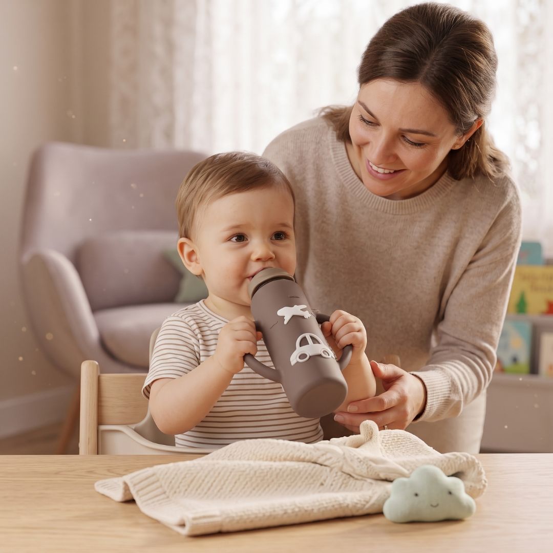 Ergonomische Glas-Babyflasche