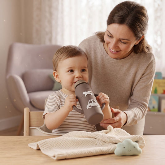 Ergonomische Glas-Babyflasche