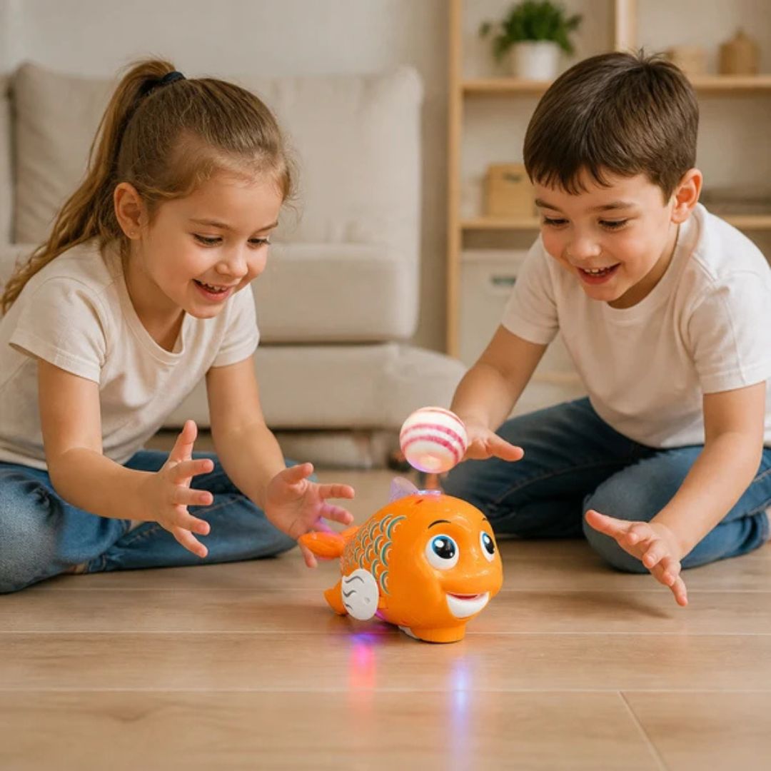 FischBall - Interaktives Ballspielzeug mit Musik und Licht