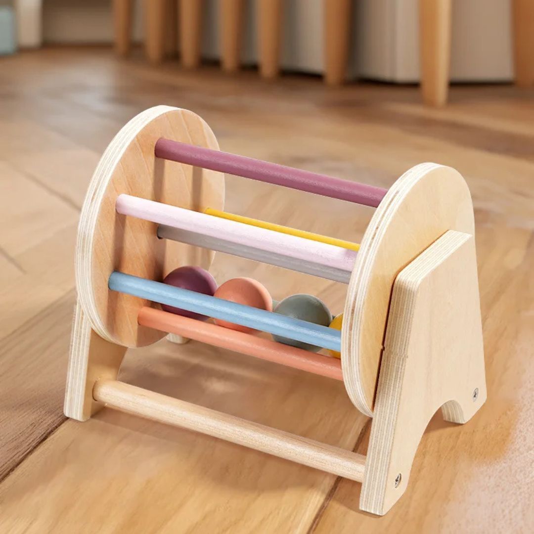 Ball Trommel Spielzeug aus Holz