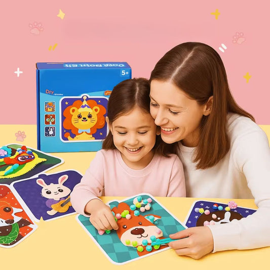 Flauschige Freunde - Kreatives Bastelset für Kinder