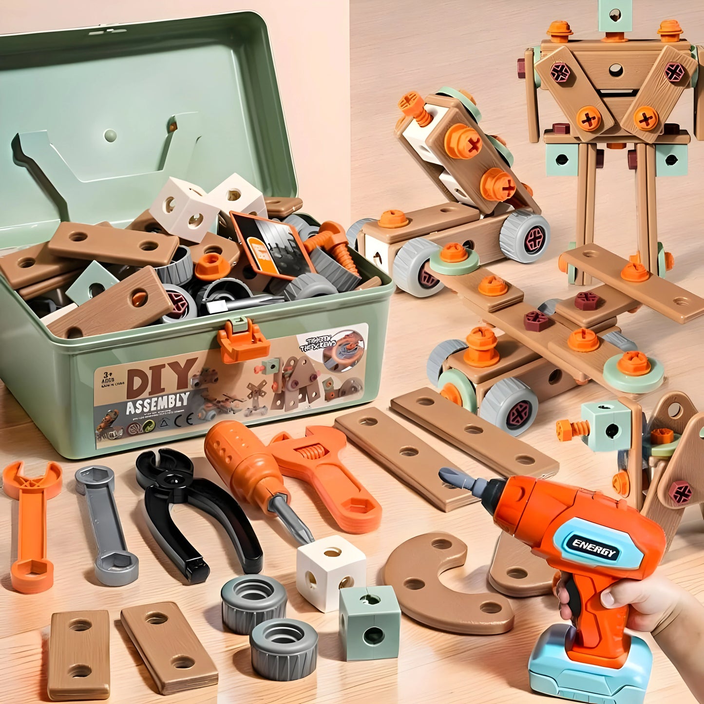 SchraubSpaß - Kreativer Baukasten für Kinder