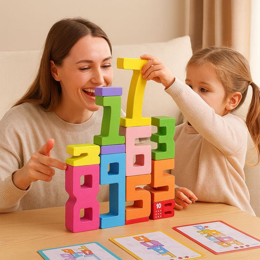 Montessori Zahlen Lernblöcke