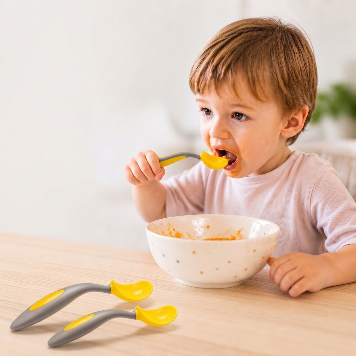 EasyScoop - Baby-Trainingslöffel gebogen