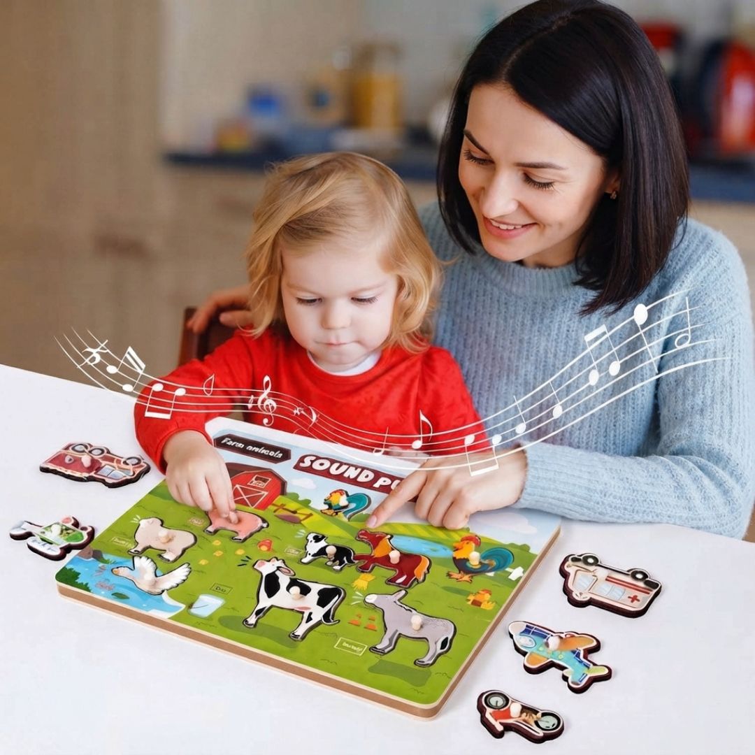 TonPuzzle - Interaktives Holzpuzzle mit Klang