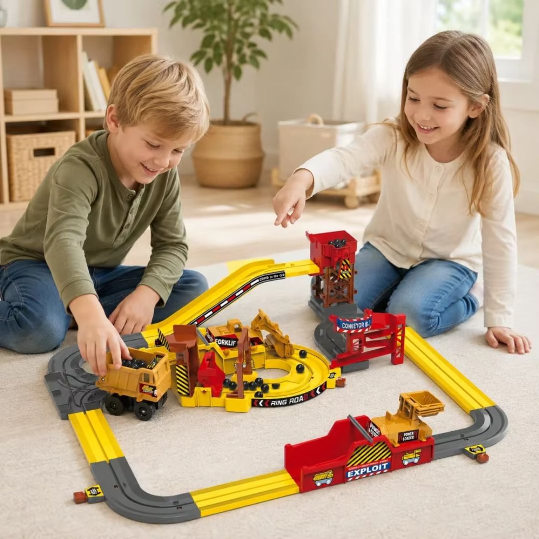 SchachtSpiel - Elektrisches Bau-Bahnset
