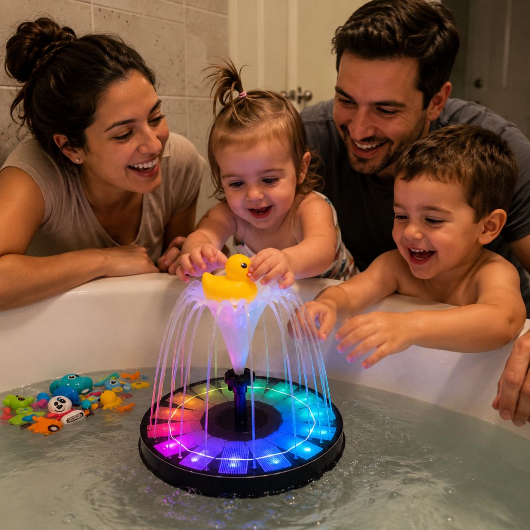 Leuchtender LED Springbrunnen für Kinder