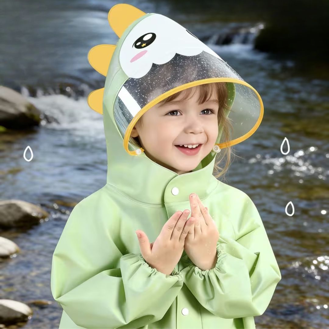 Tierische Kinder Regenjacke mit Wasserabweisung