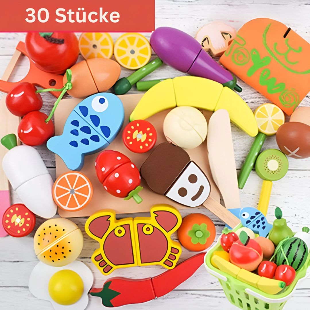 Montessori Holz Schneide Set