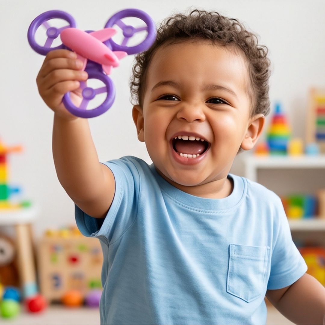 FlugFreund - Baby-Spielzeug mit Saugnapf