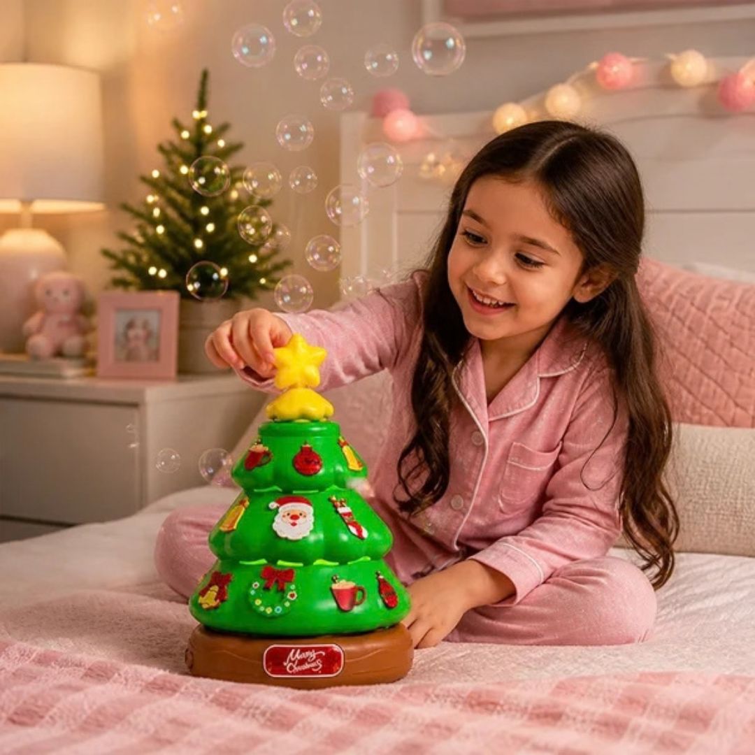 MerryBubbles - Weihnachtsbaum mit Musik und Seifenblasen