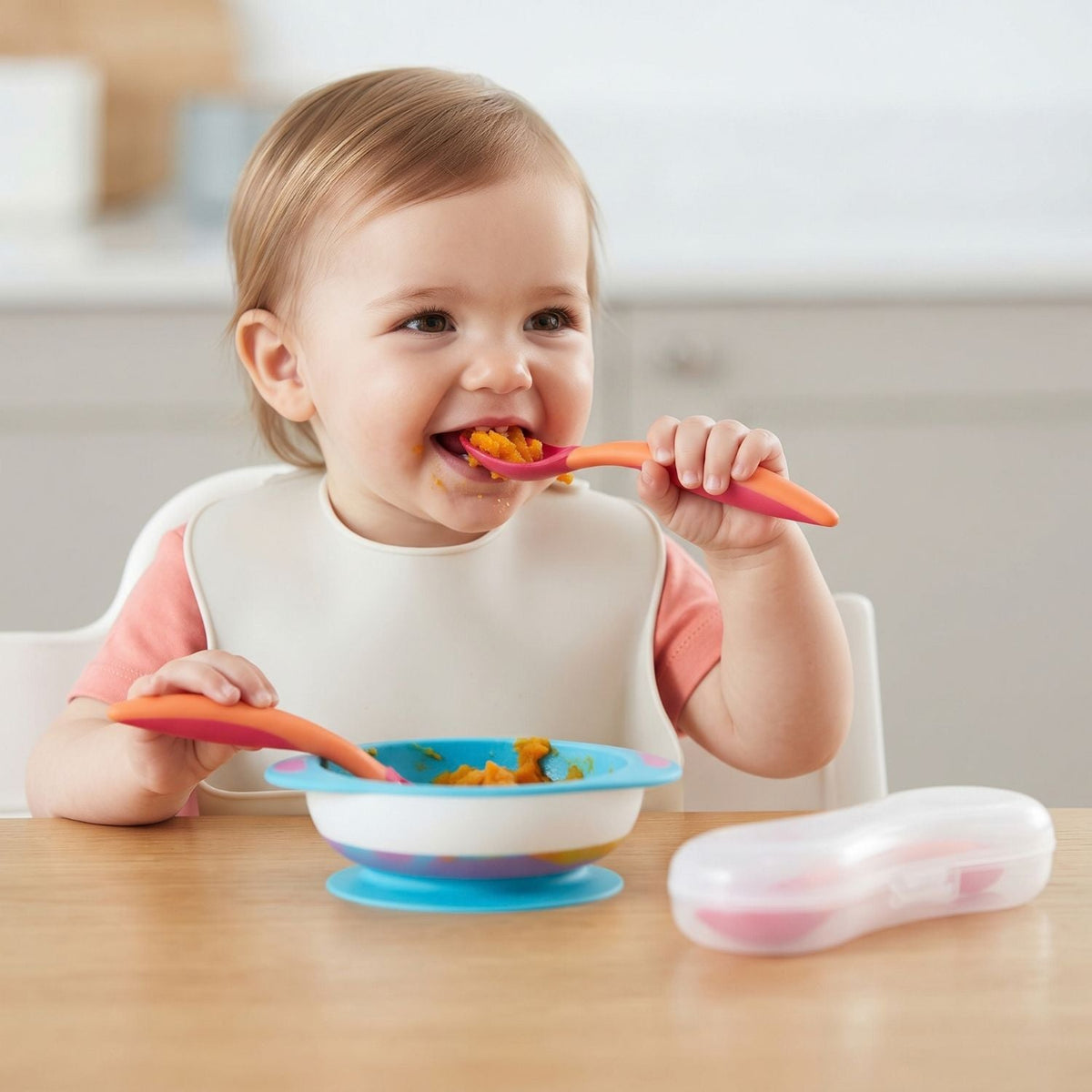 EasyScoop - Baby-Trainingslöffel gebogen