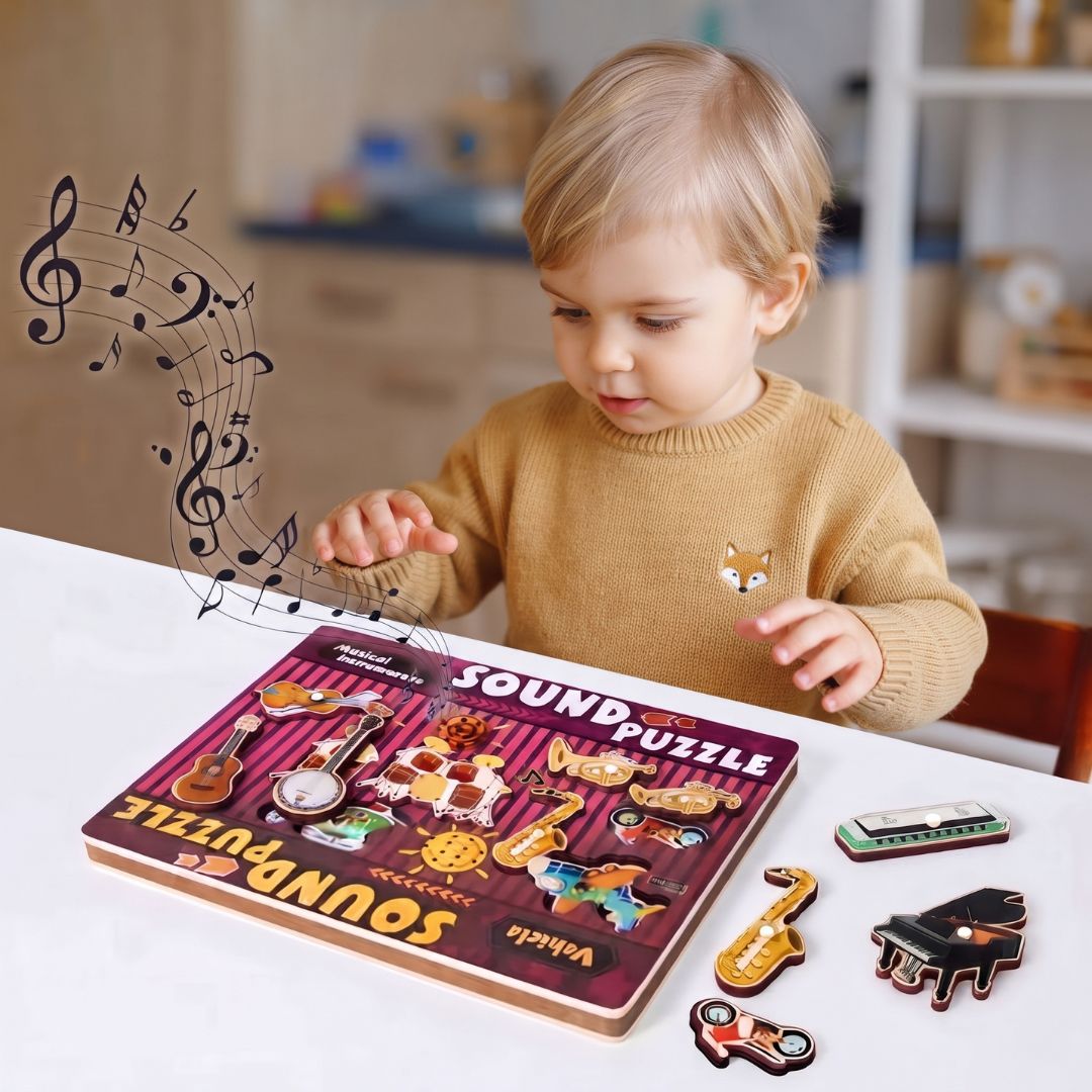 TonPuzzle - Interaktives Holzpuzzle mit Klang