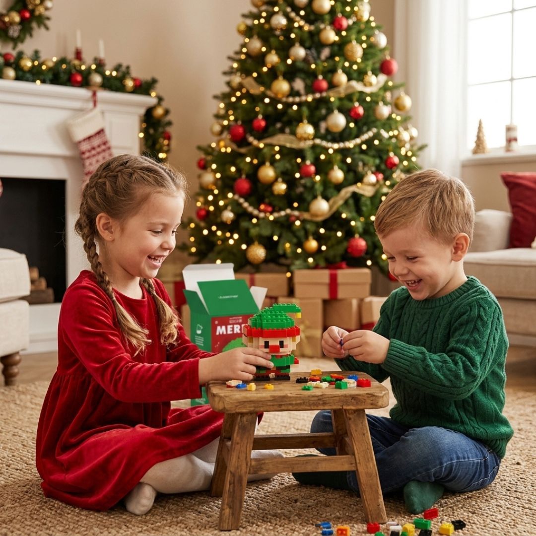 WeihnachtsFiguren - Bauklötzchen-Set