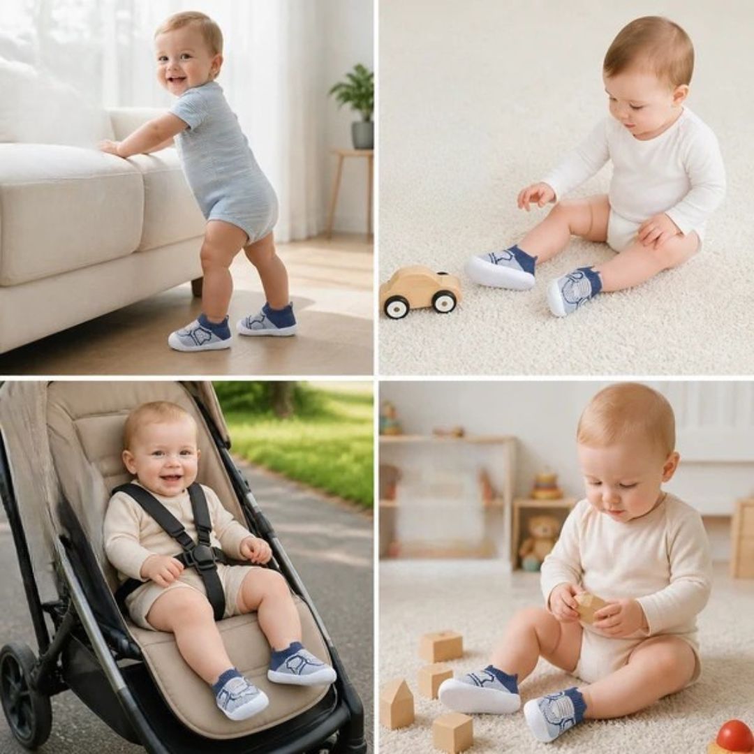 TinySteps - Rutschfeste Babyschuhe zum Anziehen