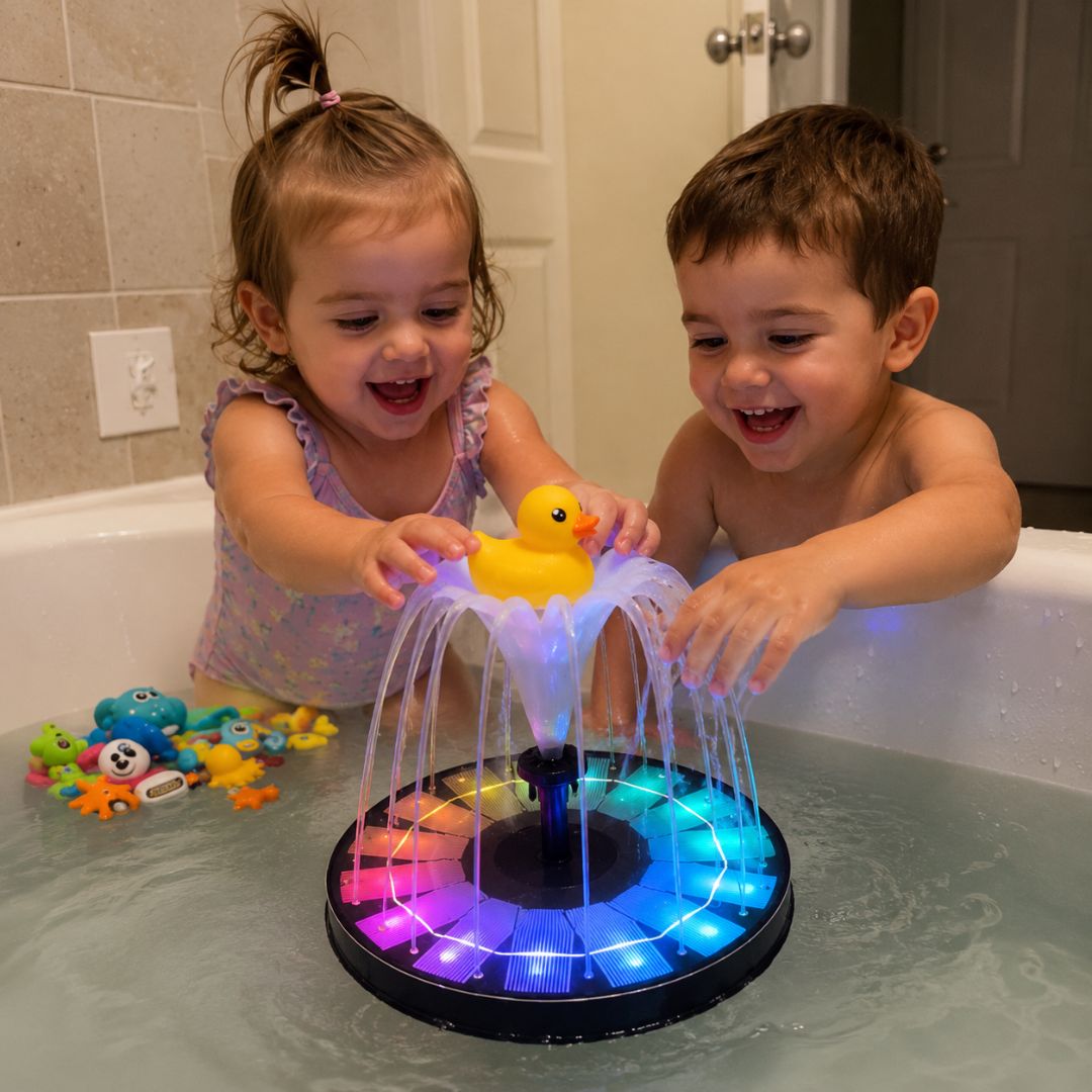 Leuchtender LED Springbrunnen für Kinder