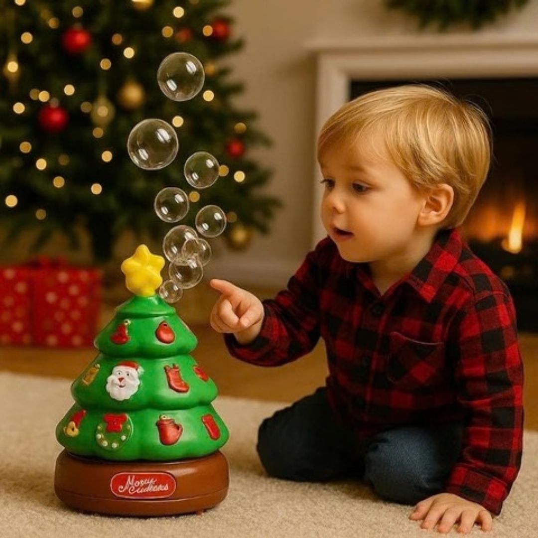 MerryBubbles - Weihnachtsbaum mit Musik und Seifenblasen