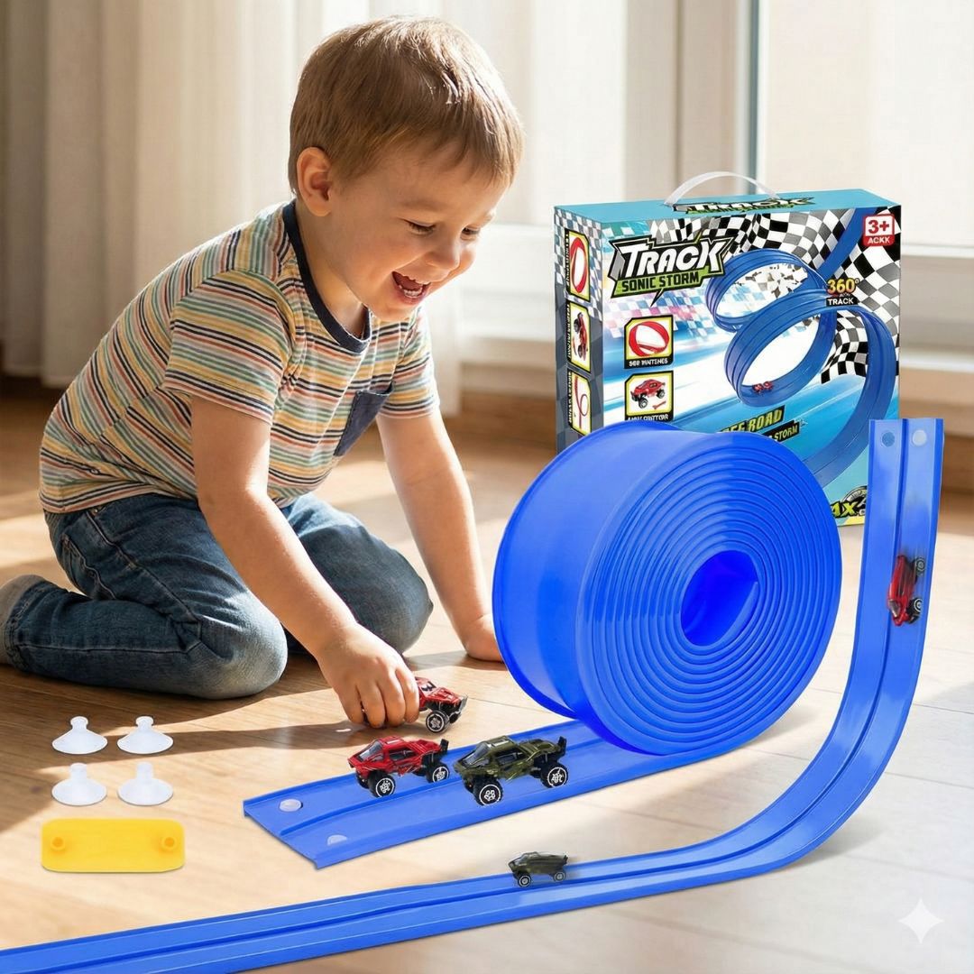 FlexRace - Flexible Rennstrecke inkl. 4 Autos