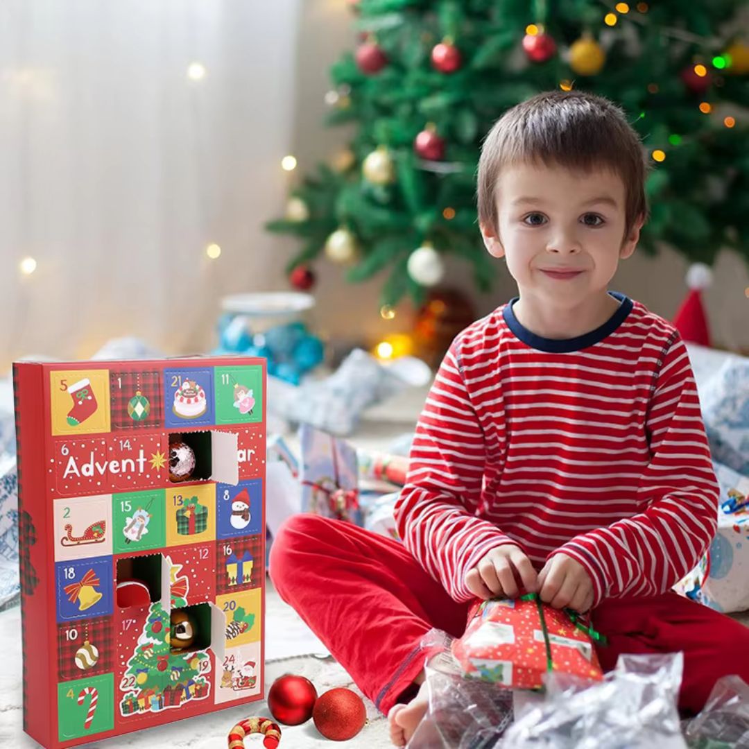 WeihnachtsBau - Adventskalender mit Bauklötzchen