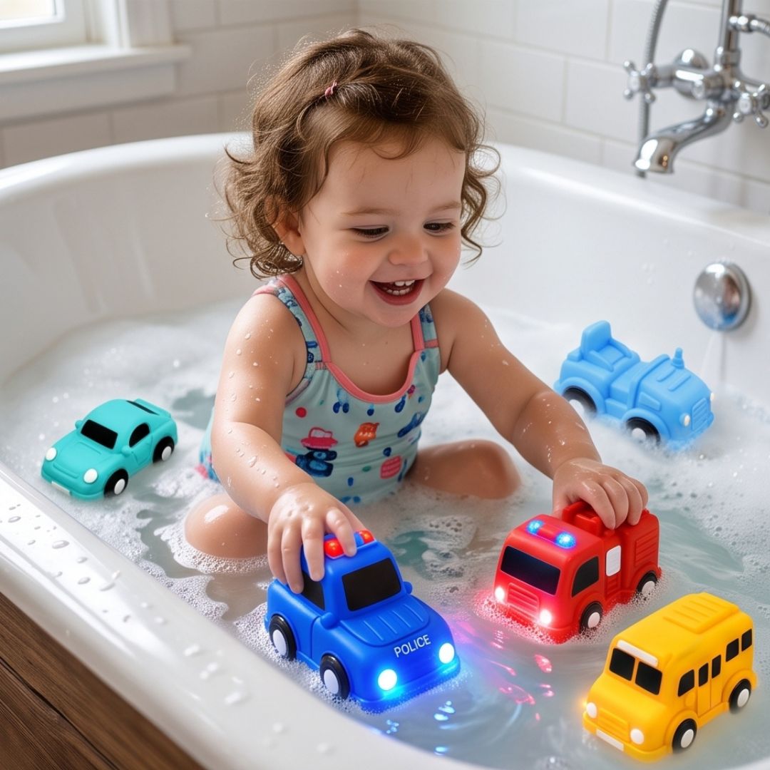 PlanschAutos - Leuchtende Wasser-Aktivierte Badeautos