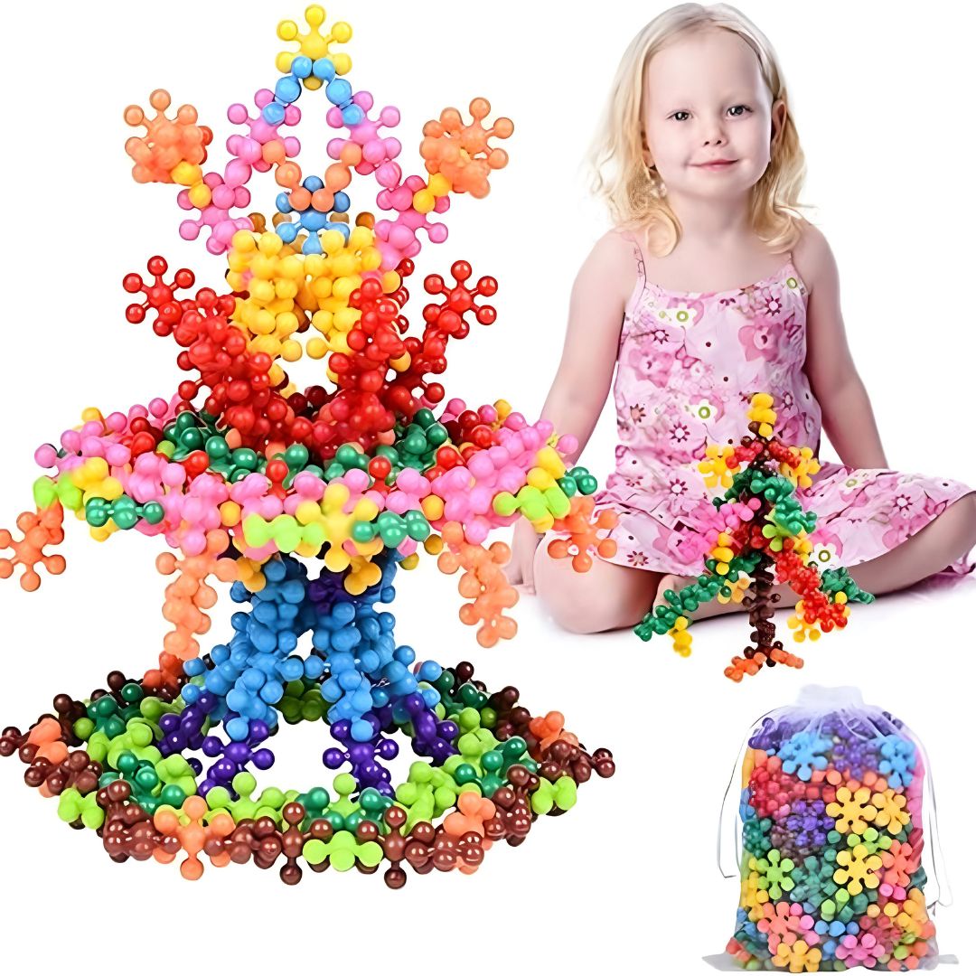 Kreative Flocken Bausteine