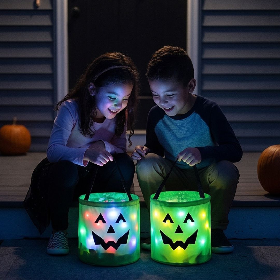 GruselTüte - Leuchtende Halloween Süßigkeitentasche