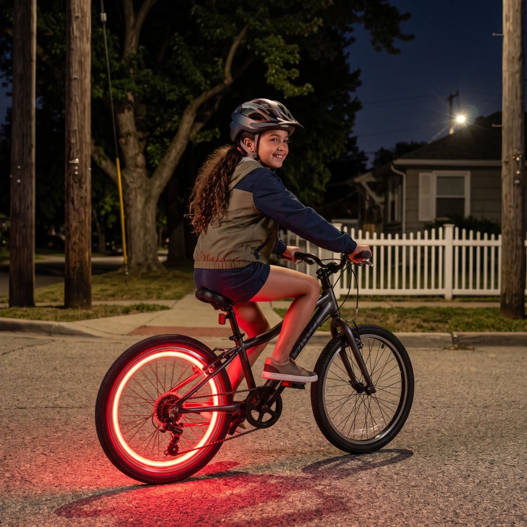 SpeichenLicht - Bunte LED-Beleuchtung fürs Kinderfahrrad