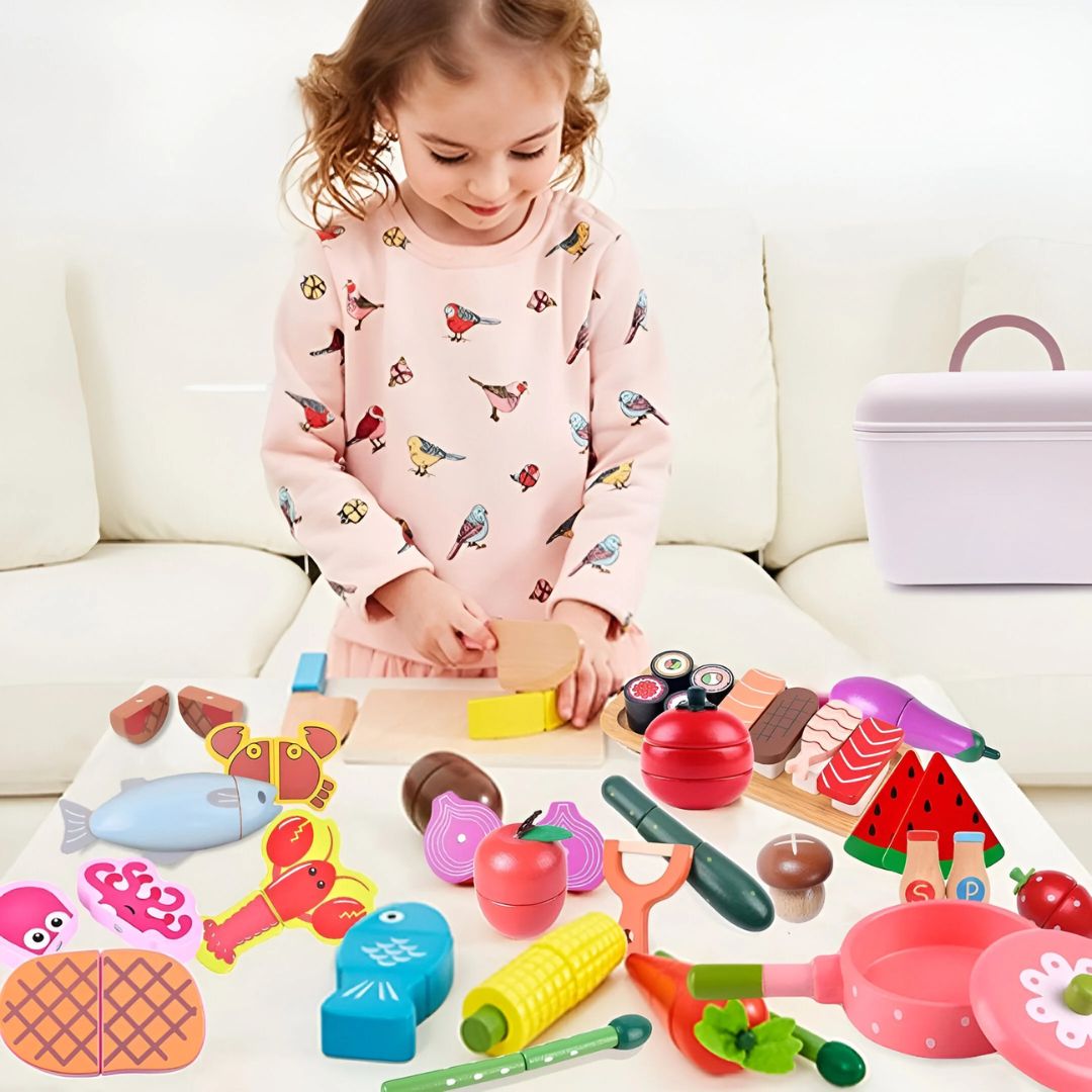Montessori Holz Schneide Set