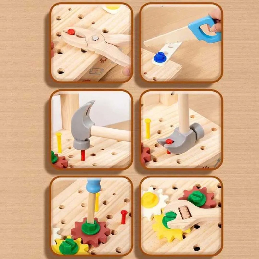 HandwerkHeld - Kinder-Werkzeugset aus Holz