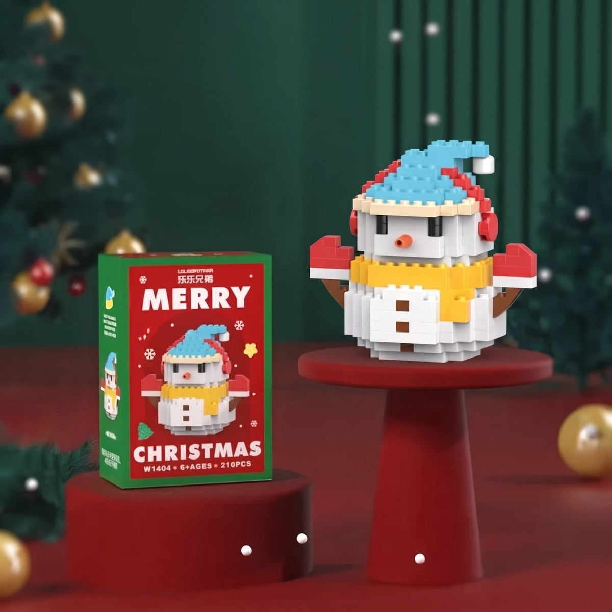 WeihnachtsFiguren - Bauklötzchen-Set