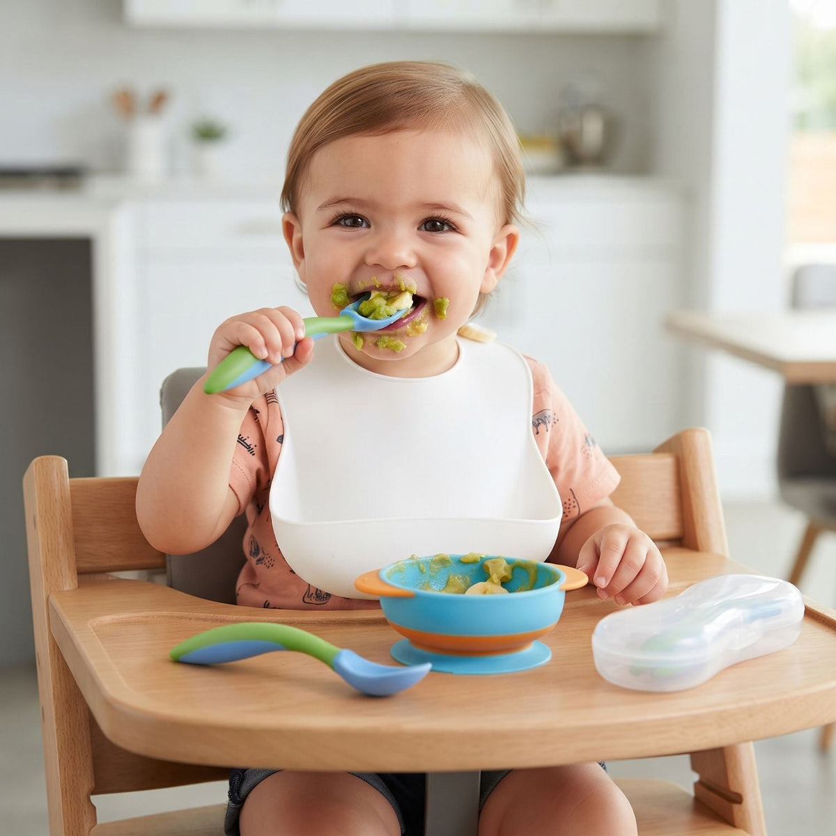 EasyScoop - Baby-Trainingslöffel gebogen