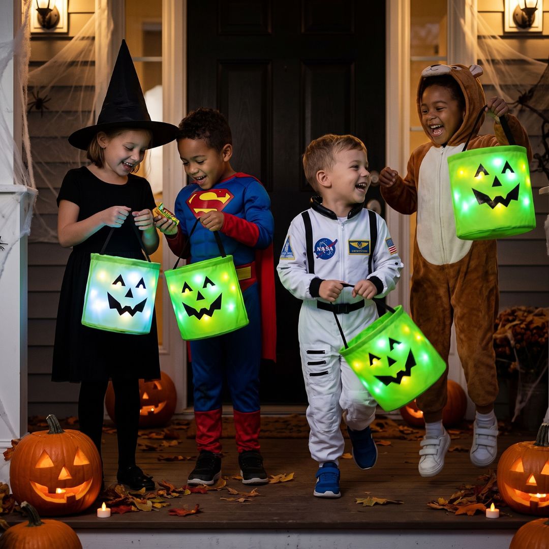 GruselTüte - Leuchtende Halloween Süßigkeitentasche