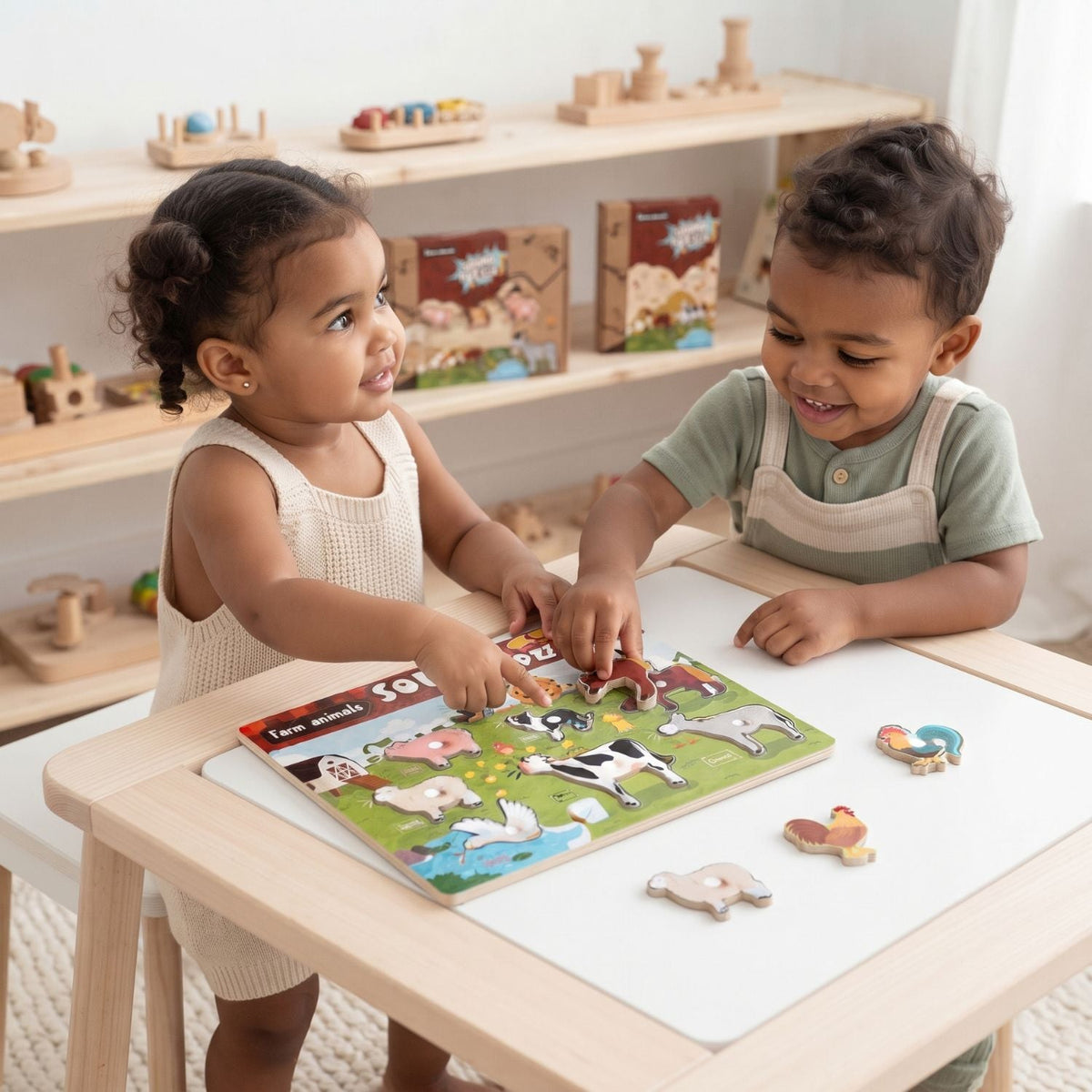 TonPuzzle - Interaktives Holzpuzzle mit Klang
