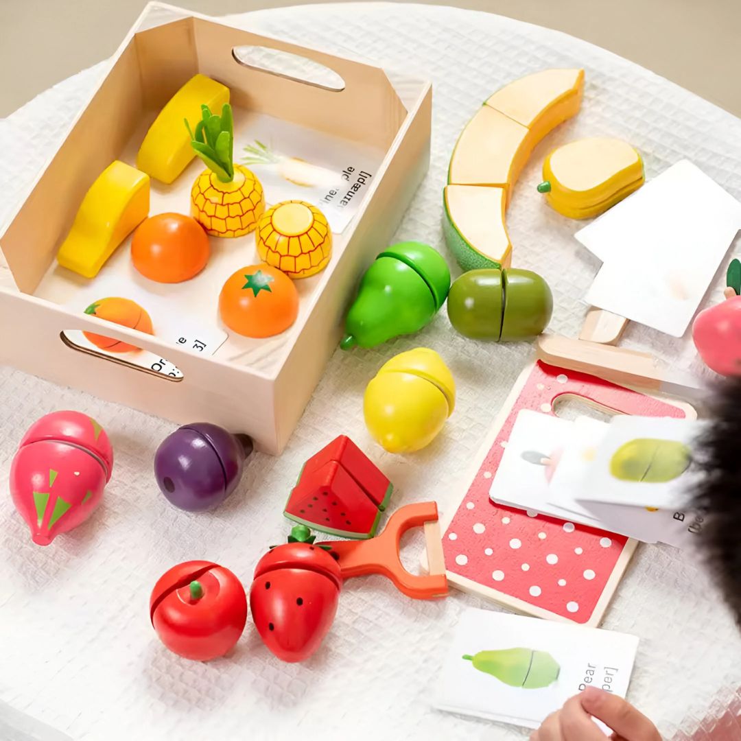 Montessori Holz Schneide Set