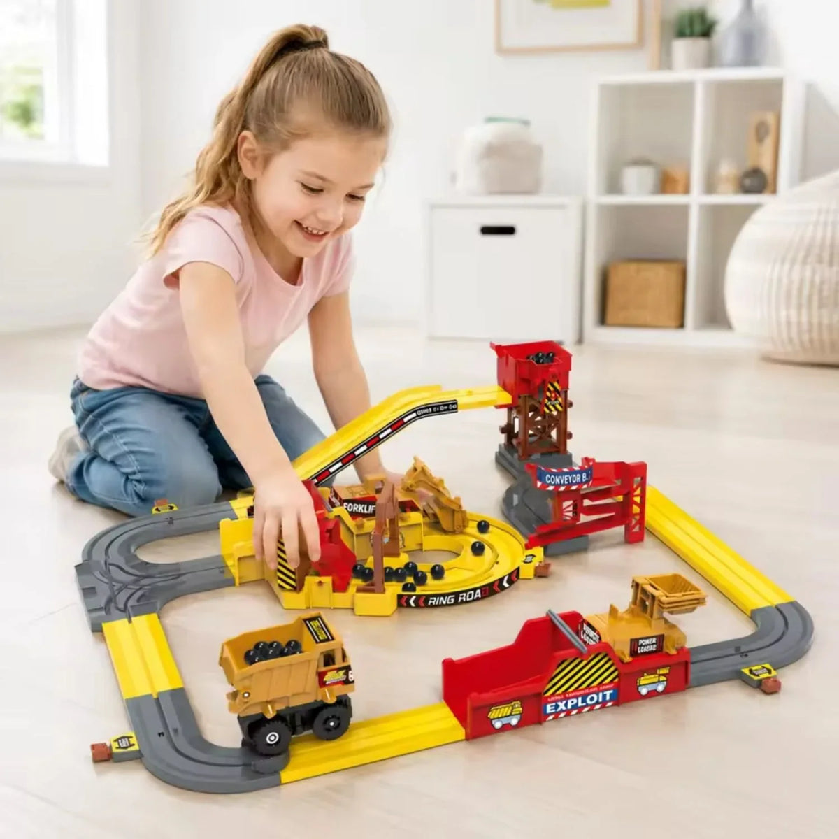 SchachtSpiel - Elektrisches Bau-Bahnset