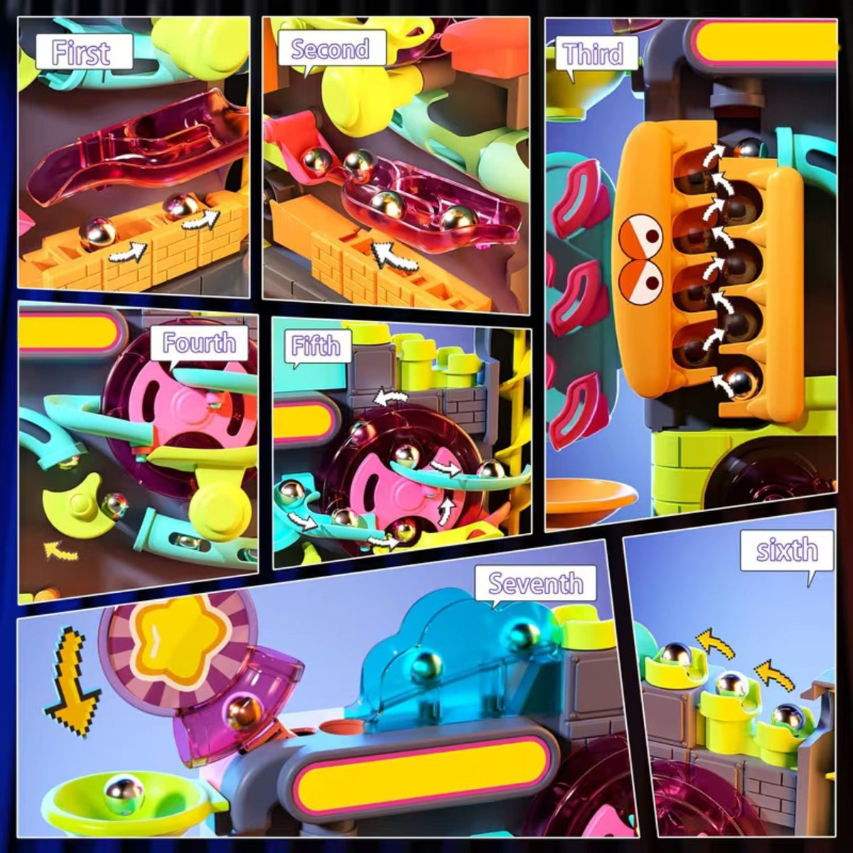 KugelBahn - 3D Hindernisparcours für Kinder