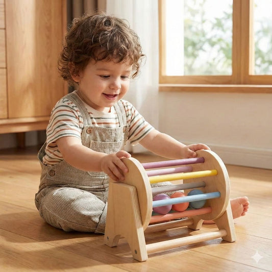 Ball Trommel Spielzeug aus Holz